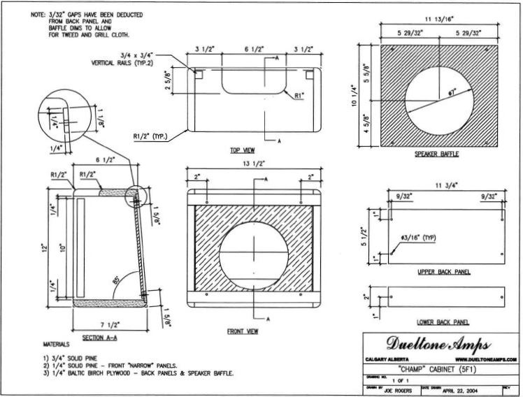 Building a Fender Champ Clone Guitar amp